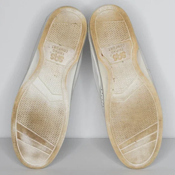 SAS Women's Comfort Sneakers Shoes White Lace Up White Size 8.5 N Narrow | AF - Picture 6 of 6